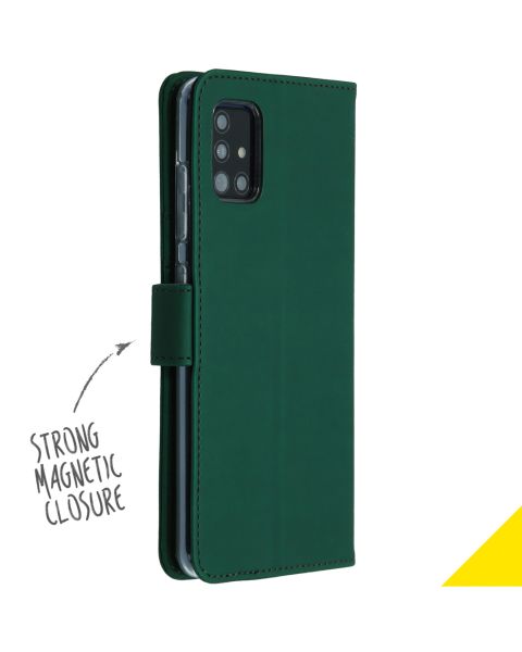 Accezz Wallet Softcase Booktype Samsung Galaxy A51 - Groen / Grün  / Green