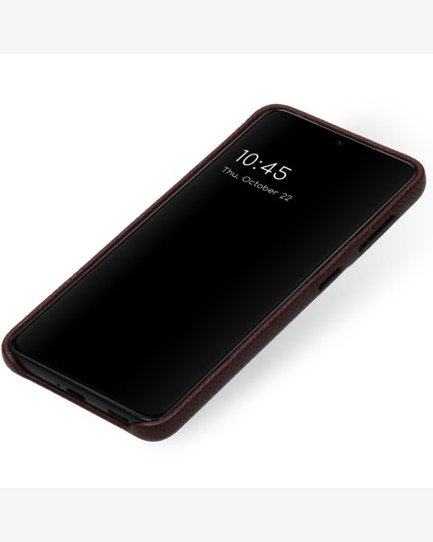 Selencia Gaia Slang Backcover Samsung Galaxy S21 - Donkerrood / Dunkelrot / Dark Red