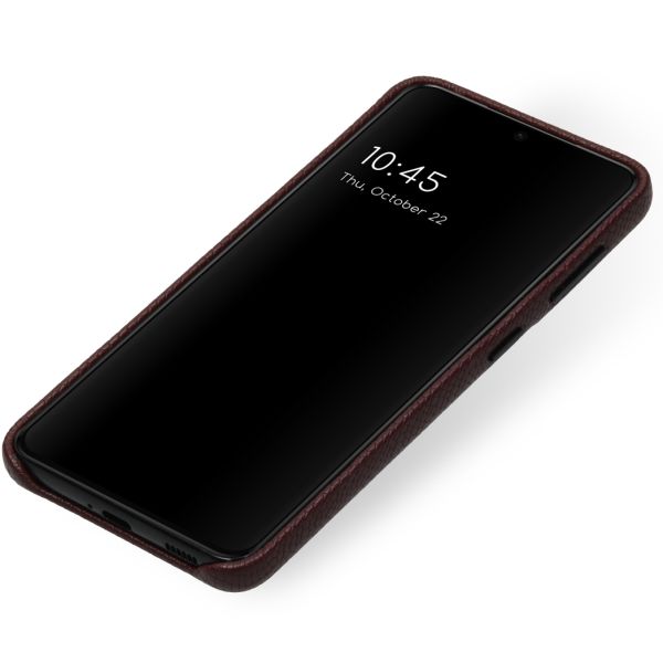 Selencia Gaia Slang Backcover Samsung Galaxy S21 - Donkerrood / Dunkelrot / Dark Red