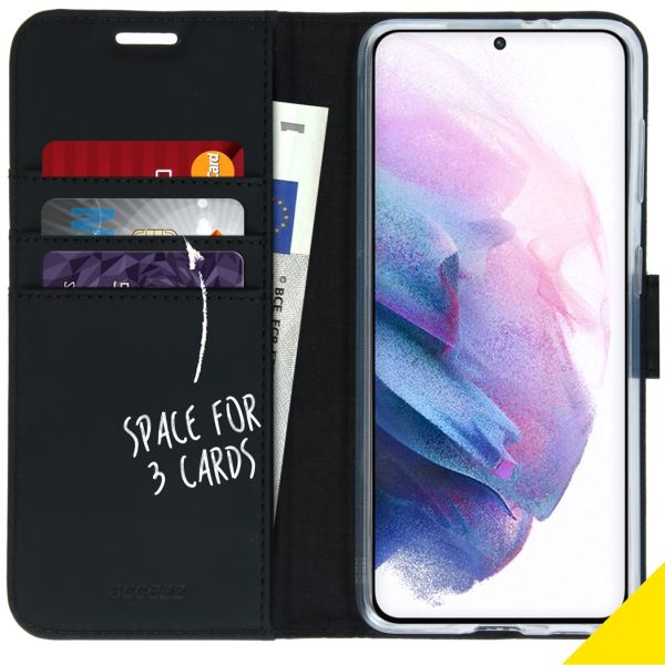 Accezz Wallet Softcase Bookcase Samsung Galaxy S21 Plus - Zwart / Schwarz / Black
