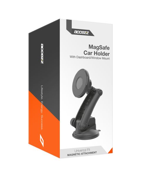 Accezz Telefoonhouder auto - MagSafe - Dashboard en voorruit - Magnetisch - Zwart / Schwarz / Black
