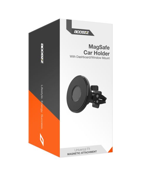 Accezz Telefoonhouder auto - MagSafe - Ventilatierooster - Magnetisch - Zwart / Schwarz / Black