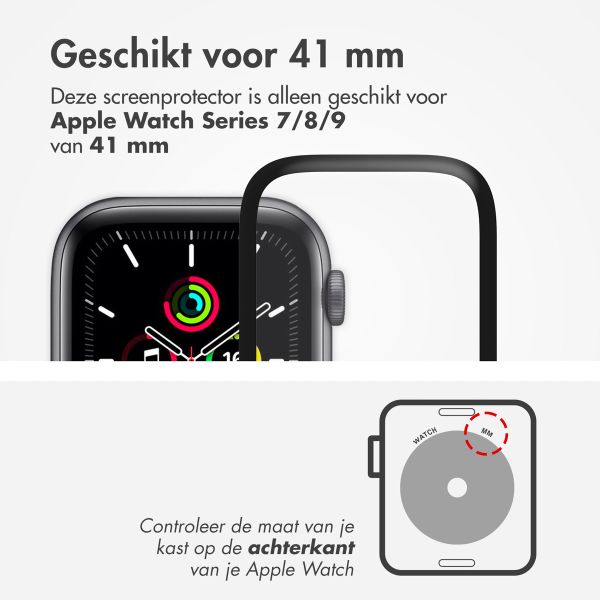 Accezz 2x Screenprotector met applicator Apple Watch Series 7-9 - 41 mm