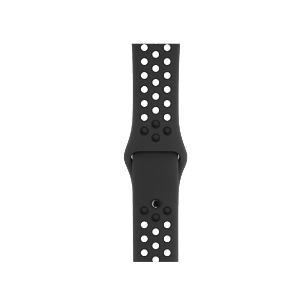Refurbished Apple Watch Series 3 Boîtier en aluminium de 38 mm Nike + GPS Argent avec bracelet sport noir