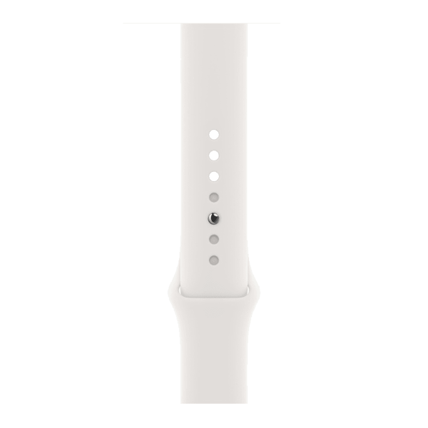 Apple Watch Series 6 | 44mm | Aluminium Argent | Bracelet Sport Blanc | GPS | WiFi