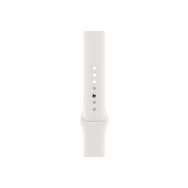 Apple Watch Series SE | 40mm | Aluminium Argent | Bracelet Sport Blanc | GPS | WiFi