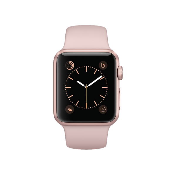 Refurbished Apple Watch Series 2 Boîtier en aluminium de 42 mm rose doré avec bracelet sport rose