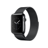 Refurbished Apple Watch Series 2 Boîtier en Acier inoxydable de 38 mm Noir avec bracelet sport noir