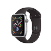 Refurbished Apple Watch Serie 4 | 44mm | Aluminium Argent | Bracelet Sport Noir | GPS | WiFi