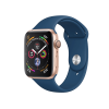Refurbished Apple Watch série 4 | 44mm | Boîtier en aluminium Or Rose | Bracelet Sport Bleu | GPS | Wifi