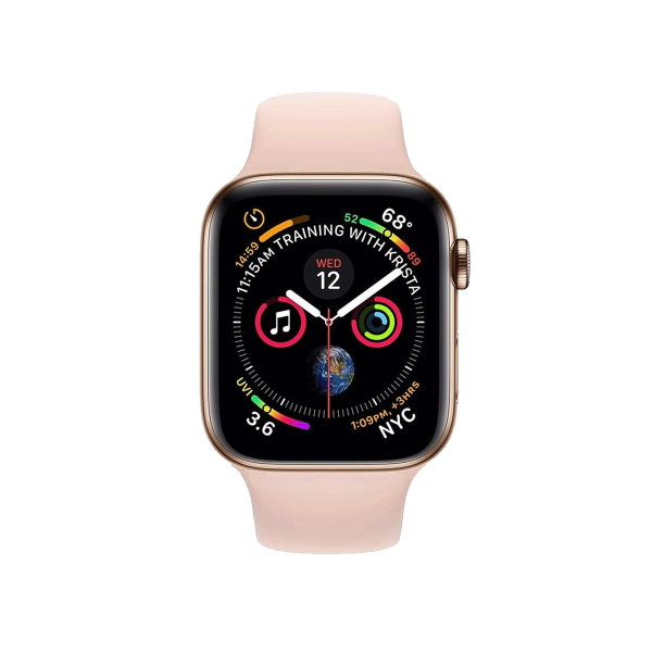 Refurbished Apple Watch Series 4 | 44mm | Stainless Steel Or | Bracelet Sport Rose | GPS | WiFi + 4G