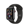 Refurbished Apple Watch Serie 4 | 44mm | Stainless Steel Noir | Bracelet Sport Noir | GPS | WiFi + 4G