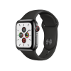 Apple Watch Serie 5 | 40mm | Stainless Noir | Bracelet Sport Noir | GPS | WiFi + 4G