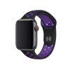 Apple Watch Series 5 | 44mm | Stainless Steel Noir | Bracelet Sport Nike Noir/Hyper Raisin | GPS | WiFi + 4G