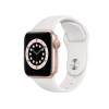 Refurbished Apple Watch Serie 6 | 40mm | Aluminium Or | Bracelet Sport Blanc | GPS | WiFi + 4G