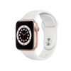 Refurbished Apple Watch Serie 6 | 40mm | Aluminum Or | Sport Bracelet Blanc | GPS | WiFi