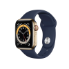 Refurbished Apple Watch Serie 6 | 40mm | Stainless Steel Or | Bracelet Sport Deep Navy | GPS | WiFi + 4G | W1