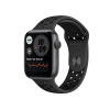 Apple Watch Serie 6 | 44mm | Aluminium Gris sidéral | Bracelet Sport Nike Noir | GPS | Wifi