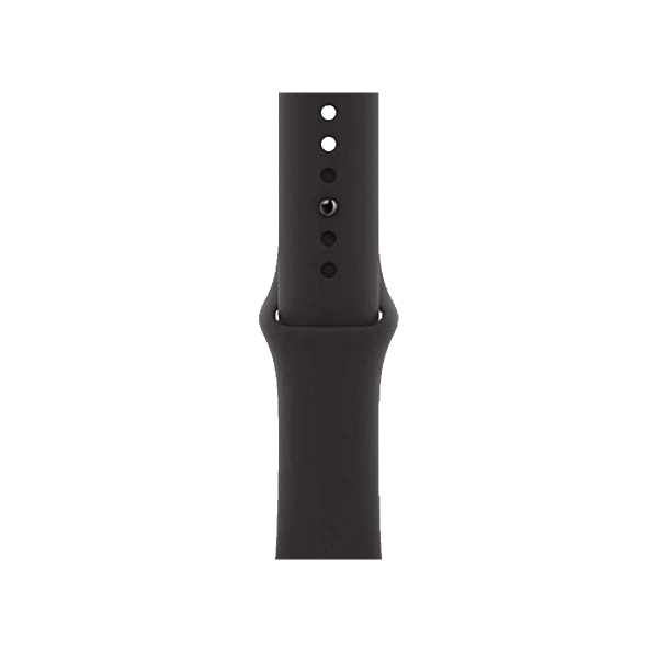 Refurbished Apple Watch Serie 6 | 44mm | Stainless Steel Or | Bracelet Sport Noir | GPS | WiFi + 4G
