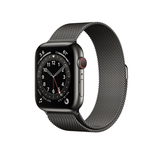 Apple Watch Series 6 | 44mm | Stainless Steel Graphite | Bracelet Milanias Graphite | GPS | WiFi + 4G