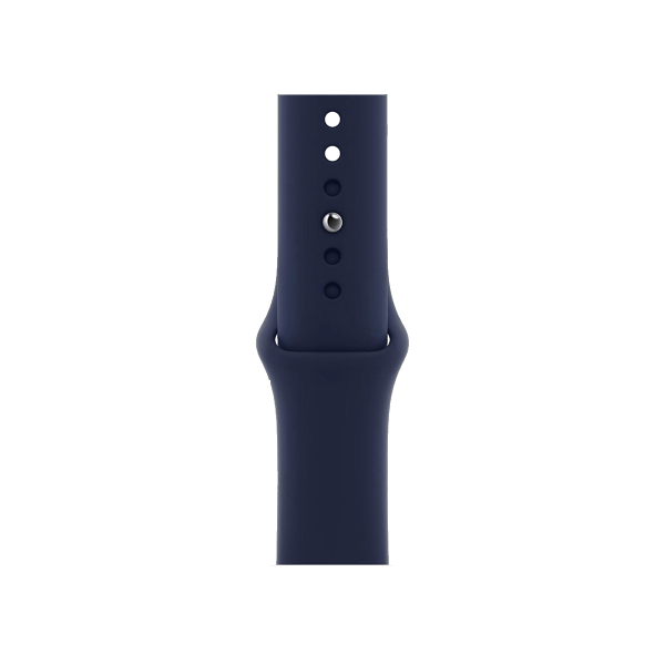 Refurbished Apple Watch Serie 6 | 44mm | Stainless Argent | Bracelet Sport Minuit Bleu | GPS | WiFi + 4G