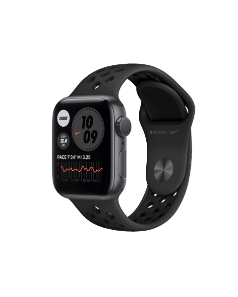 Refurbished Apple Watch Serie 6 | 40mm | Aluminium Gris sidéral | Bracelet Sport Nike Noir | GPS | WiFi