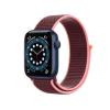 Refurbished Apple Watch Serie 6 | 44mm | Aluminum Bleu | Bracelet Sport Violet | GPS | WiFi + 4G