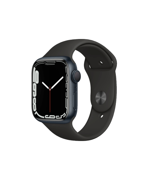 Refurbished Apple Watch Serie 7 | 41mm | Aluminium Minuit Bleu | Bracelet Sport Noir | GPS | WiFi