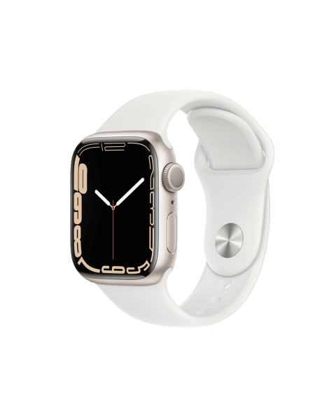 Refurbished Apple Watch Serie 7 | 41mm | Aluminum Starlight Blanc | Bracelet Sport Starlight Blanc | GPS | WiFi + 4G