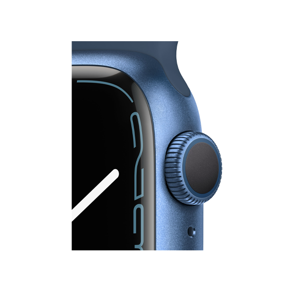 Apple Watch Series 7 | 41mm | Aluminium Case Blauw | Blauw sportbandje | GPS | WiFi + 4G