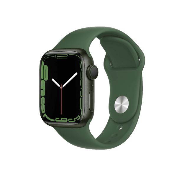 Refurbished Apple Watch Series 7 | 41mm | Aluminium Case Groen | Groen sportbandje | GPS | WiFi + 4G