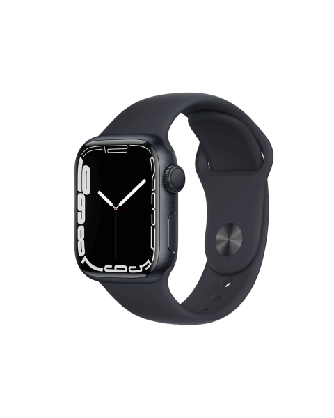 Refurbished Apple Watch Series 7 | 41mm | Aluminium Case Middernacht Blauw | Blauw sportbandje | GPS | WiFi