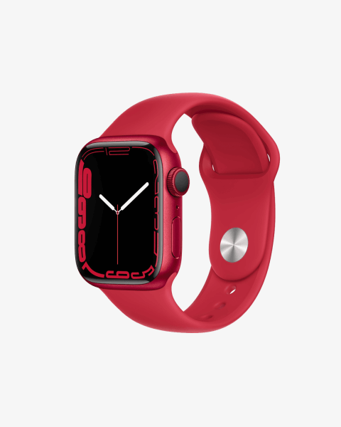 Apple Watch Series 7 | 41mm | Aluminium Case Rood | Rood sportbandje | GPS | WiFi