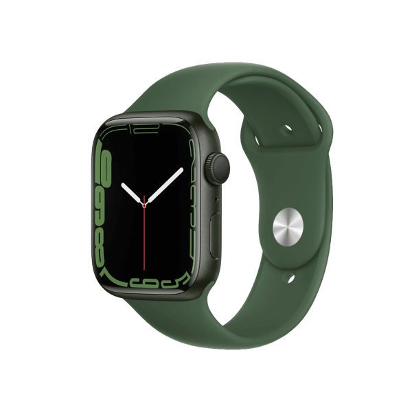 Refurbished Apple Watch Series 7 | 45mm | Aluminium Case Groen | Groen sportbandje | GPS | WiFi + 4G