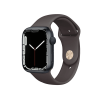 Refurbished Apple Watch Serie 7 | 45mm | Aluminium Minuit bleu | Bracelet Sport Brun | GPS | WiFi + 4G