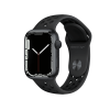 Refurbished Apple Watch Serie 7 | 45mm | Aluminium Minuit Bleu | Bracelet Sport Nike Noir | GPS | WiFi