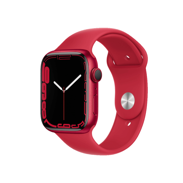 Apple Watch Series 7 | 45mm | Aluminium Rouge | Bracelet Sport Rouge | GPS | WiFi + 4G
