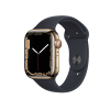 Refurbished Apple Watch Serie 7 | 45mm | Stainless Or | Bracelet Sport Minuit Bleu | GPS | WiFi + 4G