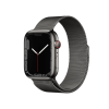 Apple Watch Series 7 | 45mm | Stainless Steel Case Grafiet | Grafiet Milanees bandje | GPS | WiFi + 4G