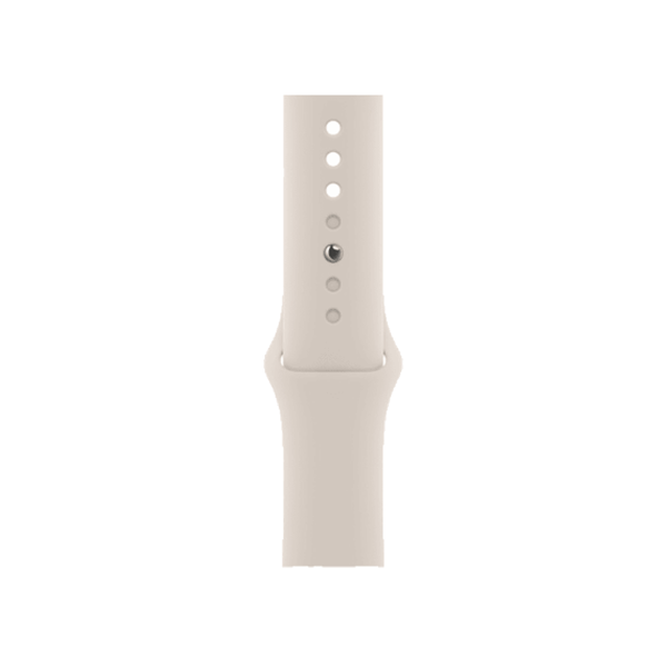 Refurbished Apple Watch Serie 7 | 45mm | Stainless Steel Or | Bracelet Sport Antique Blanc | GPS | WiFi + 4G
