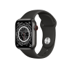 Refurbished Apple Watch Serie 7 | 45mm | Titane Noir Sid&eacute;ral | Bracelet Sport Noir | GPS | WiFi + 4G