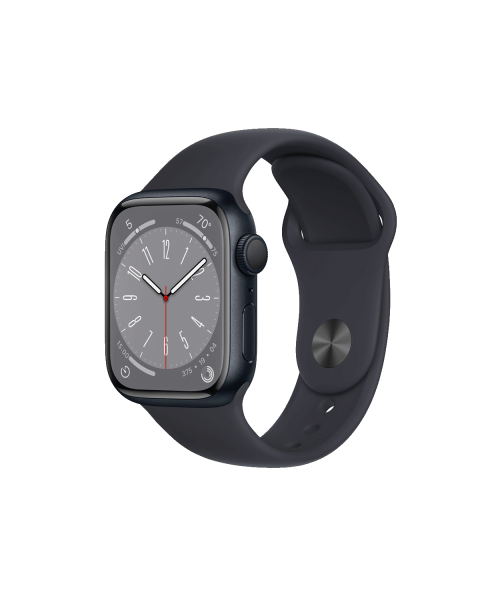 Refurbished Apple Watch Serie 8 | 41mm | Aluminium Bleu Minuit | Bracelet Sport Bleu Minuit | GPS | WiFi + 4G