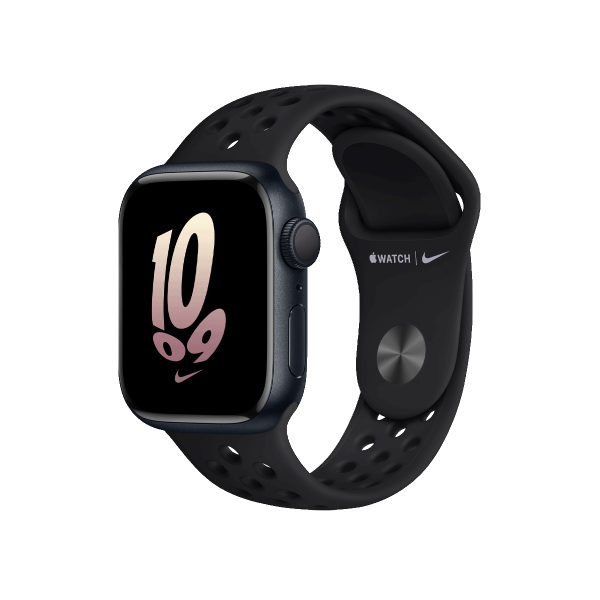 Refurbished Apple Watch Serie 8 | 41mm | Aluminium Minuit Bleu | Nike Sport Loop Noir | GPS | WiFi