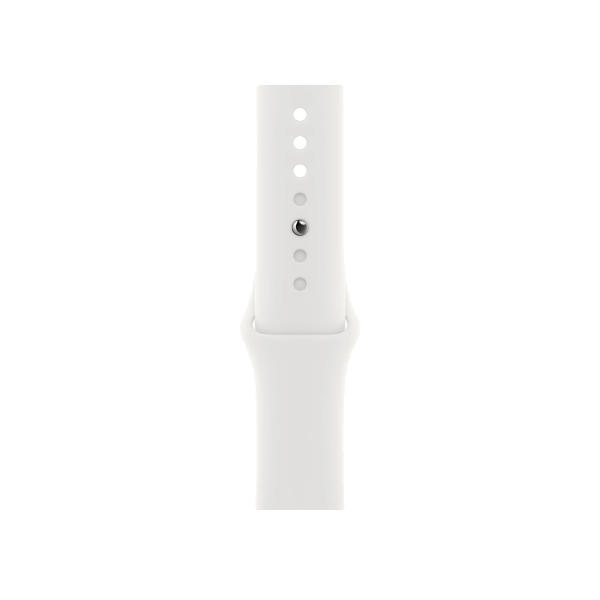 Refurbished Apple Watch Serie 8 | 45mm | Aluminium Starlight Blanc | Bracelet Sport Blanc | GPS | WiFi + 4G