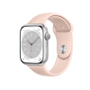 Refurbished Apple Watch Serie 8 | 41mm | Aluminium Argent | Bracelet Sport Pink Sand | GPS | WiFi + 4G
