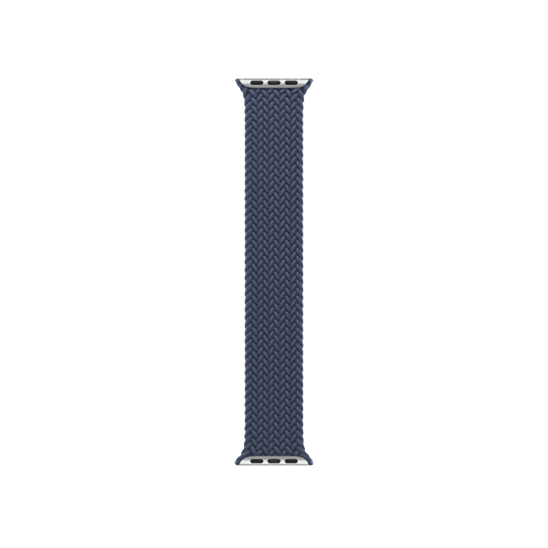 Refurbished Apple Watch Serie 8 | 45mm | Aluminium Argent | Bracelet Boucle Unique Tressée Storm Bleu | GPS | WiFi