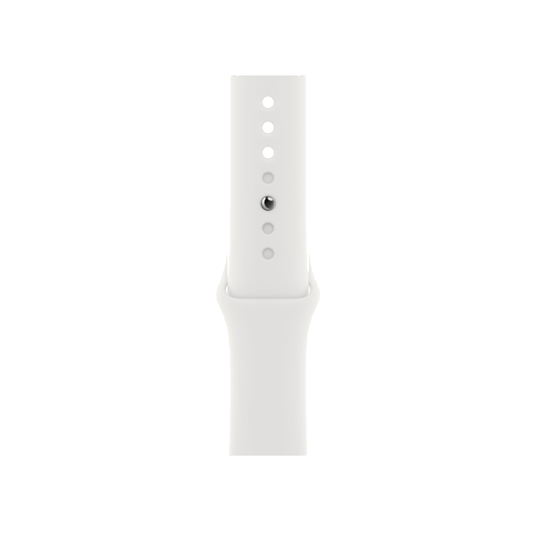 Refurbished Apple Watch Serie 8 | 45mm | Aluminium Argent | Bracelet Sport Blanc | GPS | WiFi + 4G