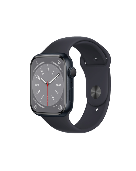 Refurbished Apple Watch Serie 8 | 45mm | Aluminium Bleu Minuit | Bracelet Sport Bleu Minuit | GPS | WiFi