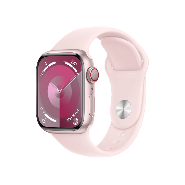 Refurbished Apple Watch Serie 9 | 41mm | Aluminium Rose | Bracelet Sport Rose M/L | GPS | WiFi + 4G