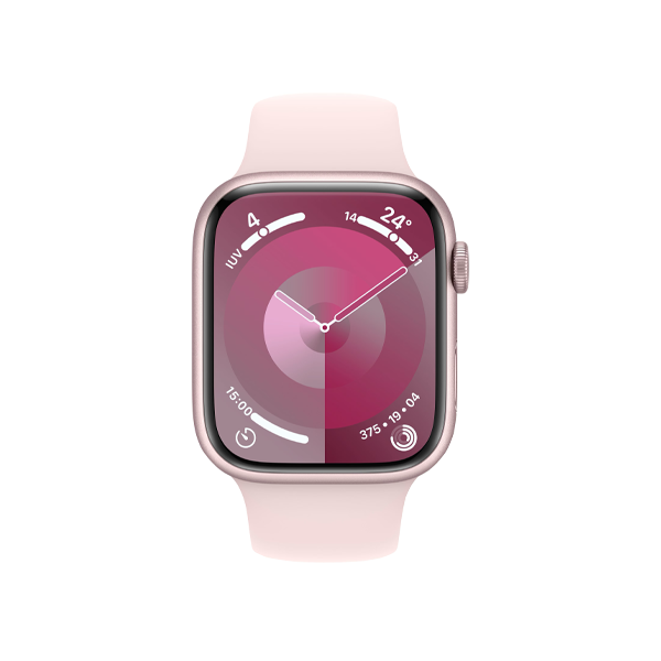 Refurbished Apple Watch Serie 9 | 45mm | Aluminium Rose | Bracelet Sport Rose M/L | GPS | WiFi